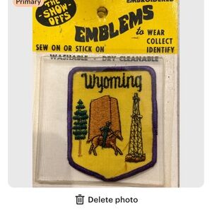 Emblems Embroidered Patch 'The Show Offs' vintage 70s Wyoming